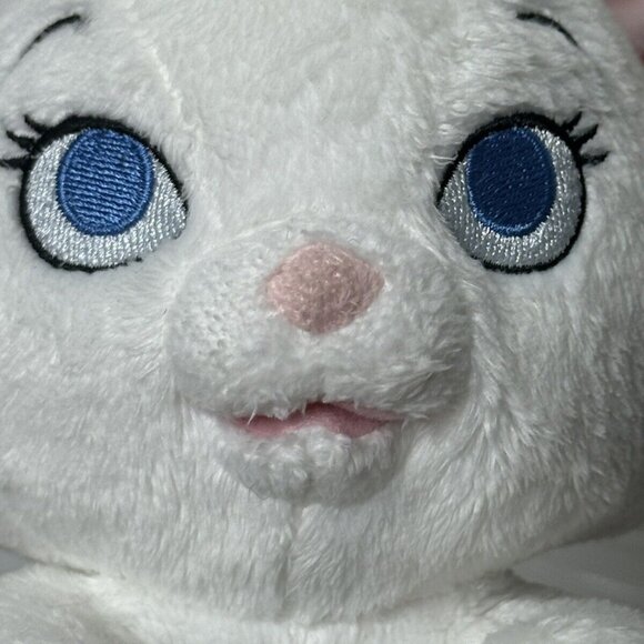 Disney Parks Marie Aristocats Plush Toy 8" White & Pink Baby Stuffed Animal - Picture 11 of 16